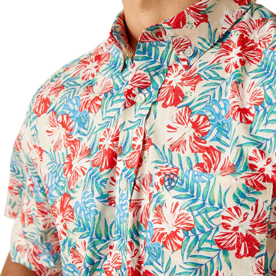ARIAT DILLAN FLORAL SS BUTTON SHIRT