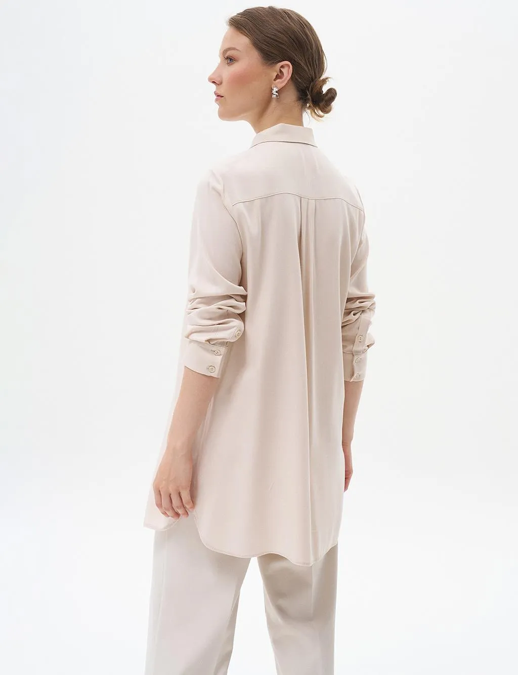 Basic Tunic with Hidden Placket Stone