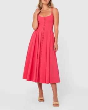 By Johnny Party Button Dress in Pink