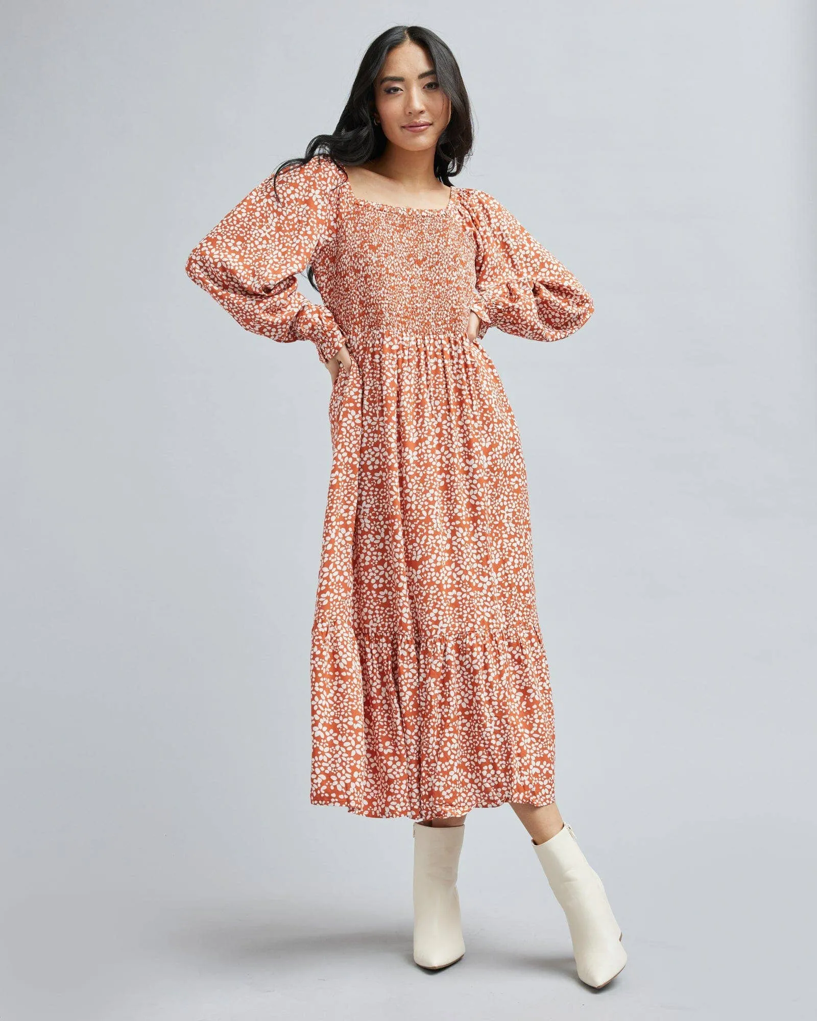 Downeast - Estene Smocked Dress