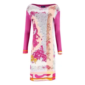 Emilio Pucci Printed Midi Dress. Size 46IT