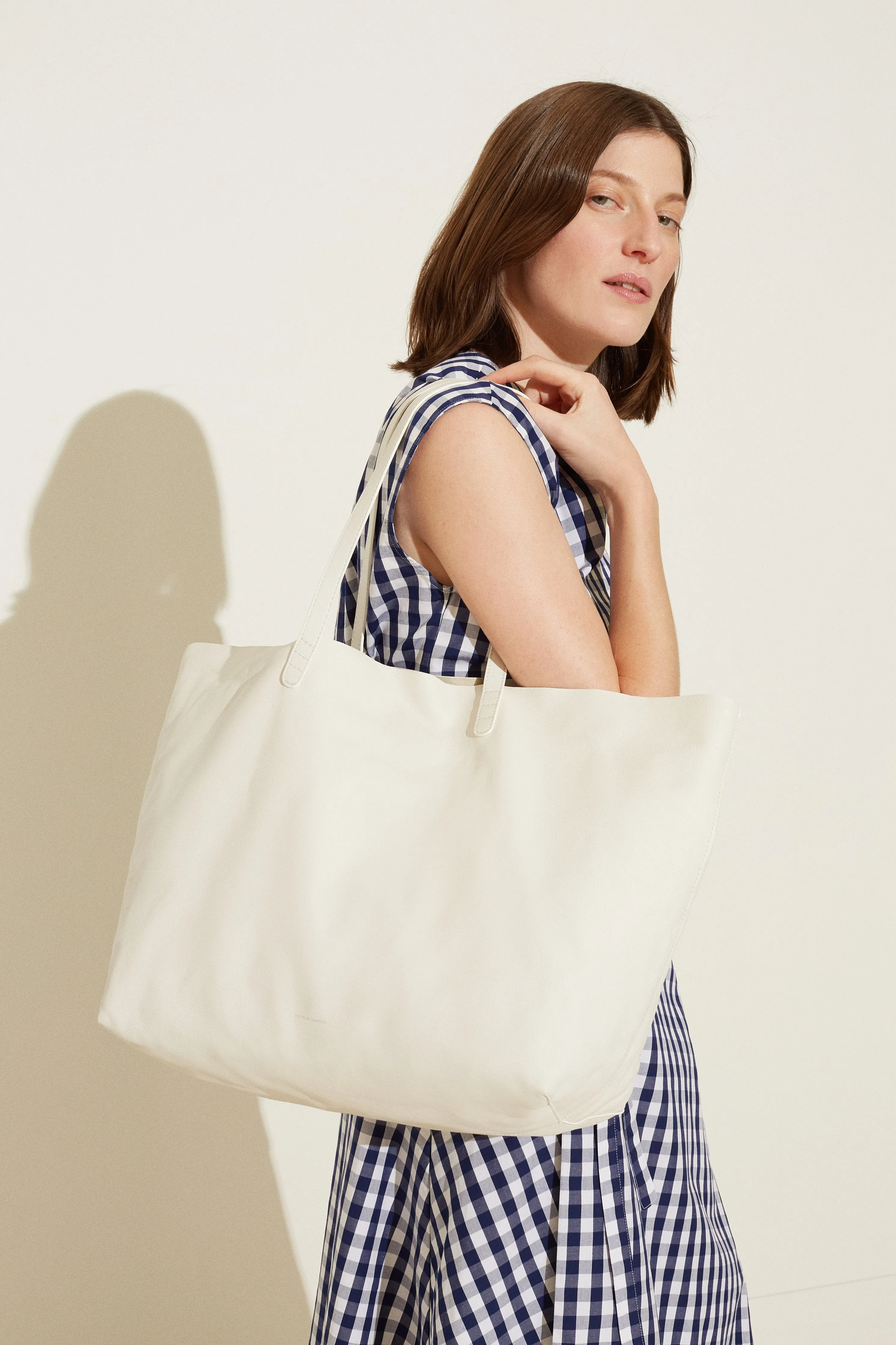 Gingham Wrap Skirt - Blu
