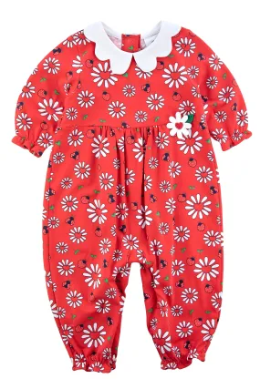 Ladybug Knit Longall With Flower