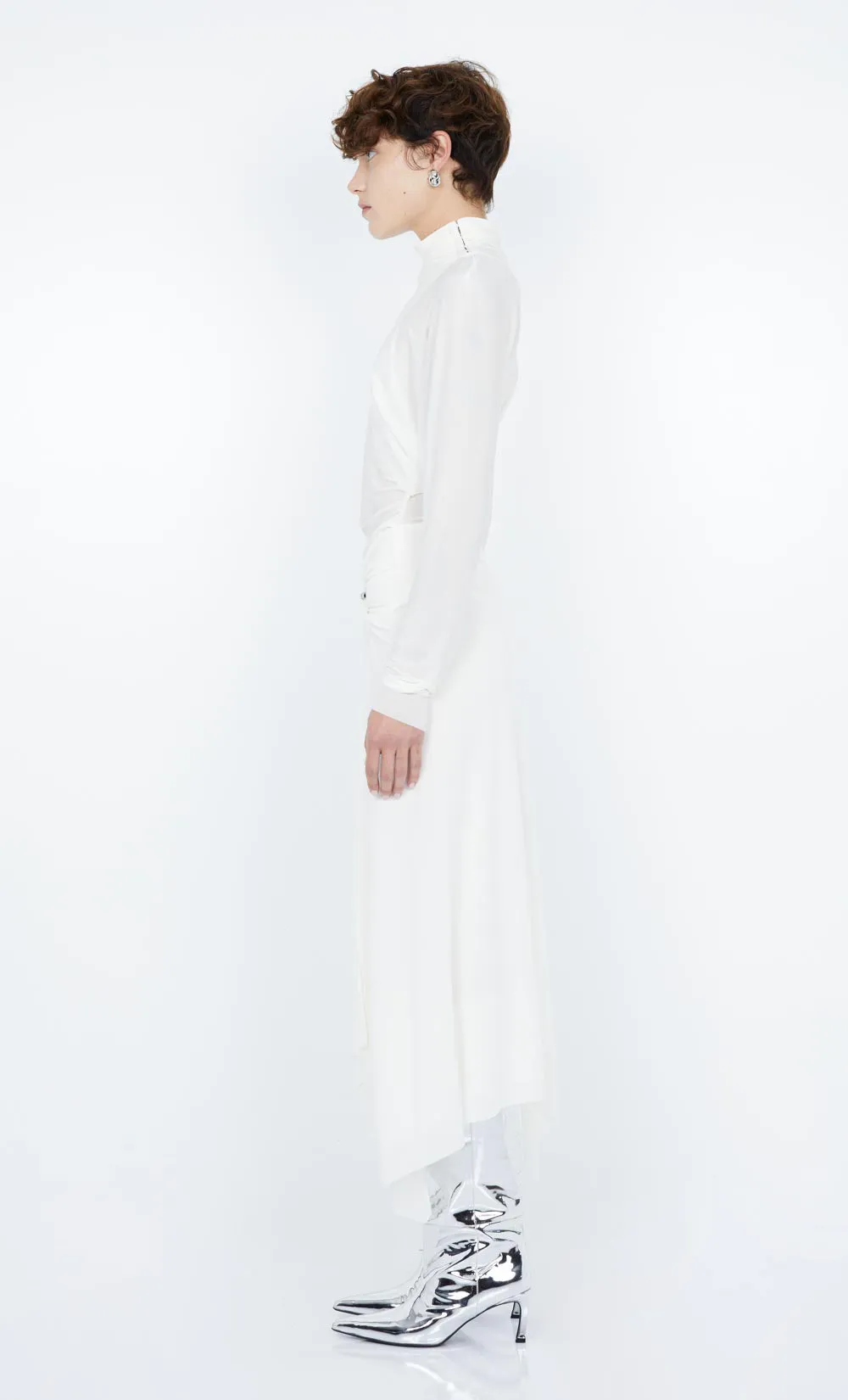 SERAPHINA DRAPE TOP - WHITE