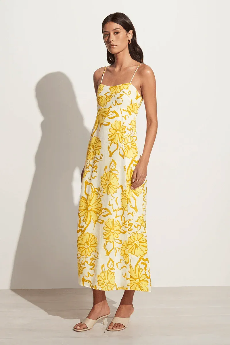 Sorso Midi Dress - Cagliari Floral Print